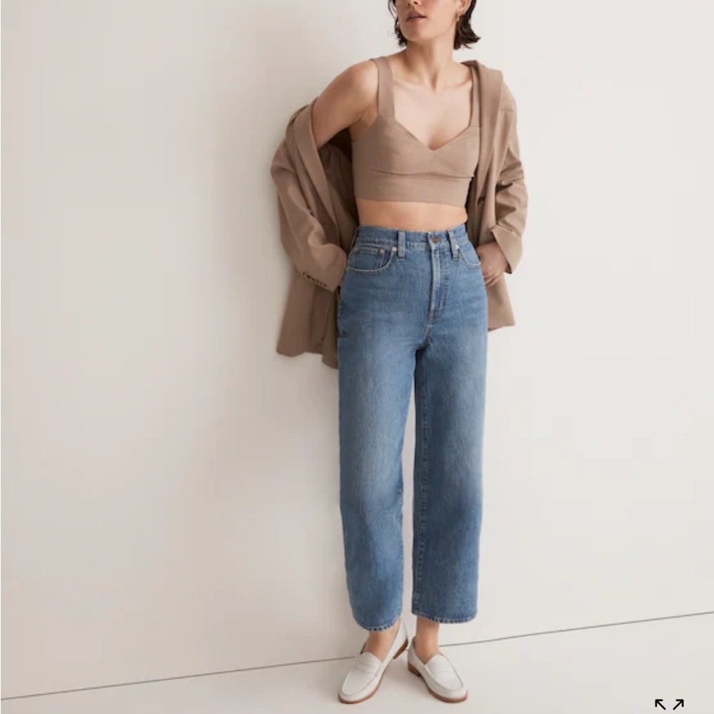 Madewell Cresslow Wash the perfect vintage wide leg crop jean.